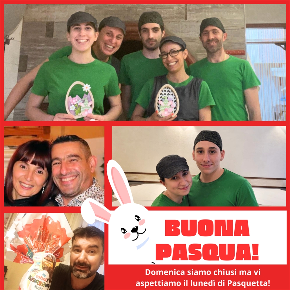 Buona Pasqua. A Pasquetta siamo aperti